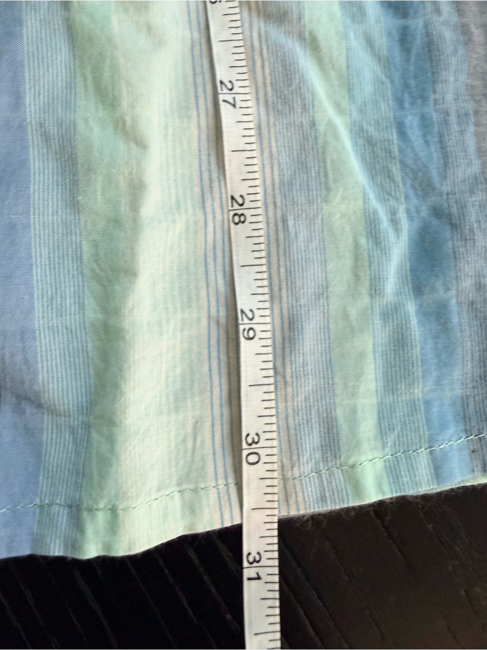 EUC Tommy Bahama Short-Sleeve Striped Button-Down Shirt in Light Blue and Navy - Picture 6 of 7